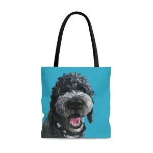 Custom Portrait on Large Tote 18" x 18"