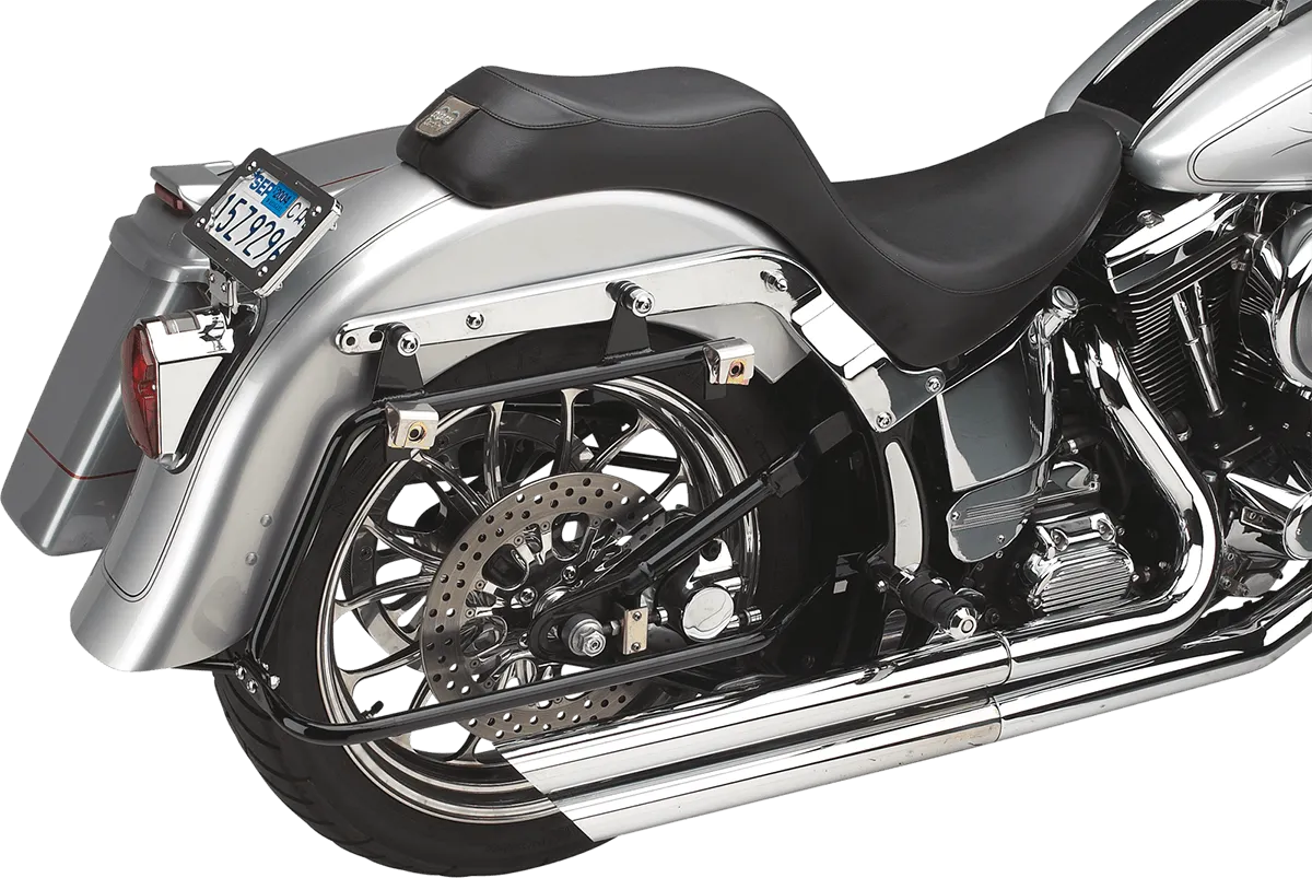 Cycle Visions CV-7200A Bagger-Tail for Softail - Black Bag Mounts