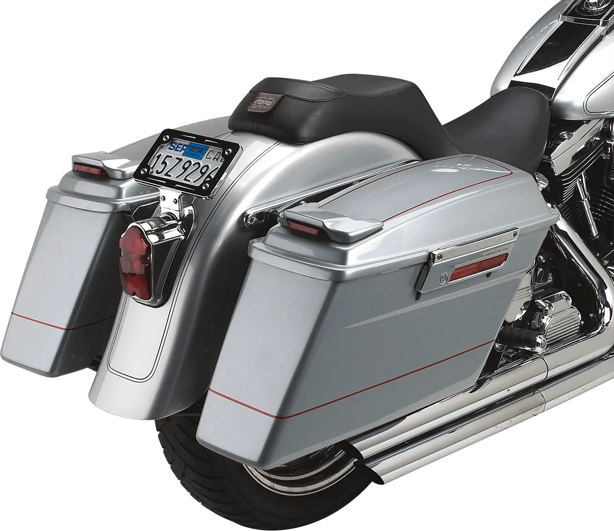 Cycle Visions CV-7200A Bagger-Tail for Softail - Black Bag Mounts