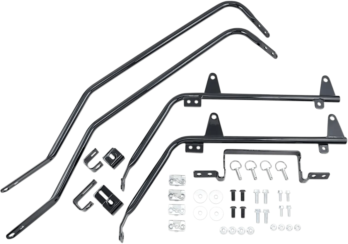 Cycle Visions CV-7218 Bagger-Tail for Softail - Black Bag Mounts