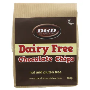 D & D Chocolates | Dairy Free Chocolate Chips | 160G