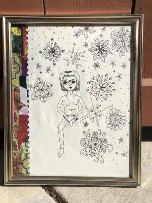 Day Off - Framed Sketch