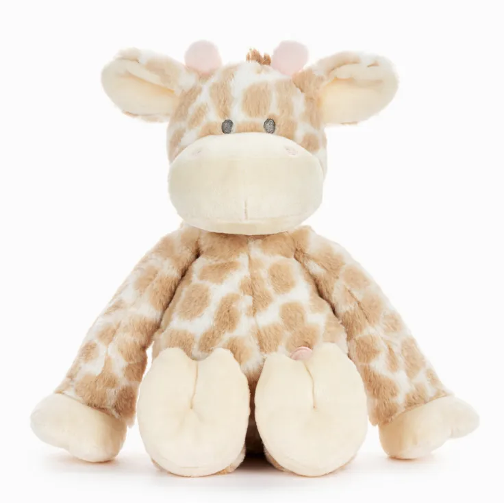 Demdaco Luxurious Giraffe Plush - Pink