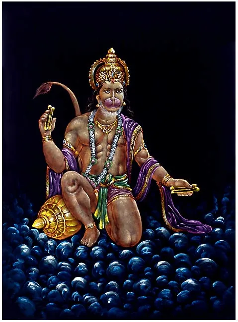 Devotee of Ram - Beautiful Hanuman Painting