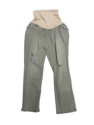 Distressed khaki pant full panel size Large