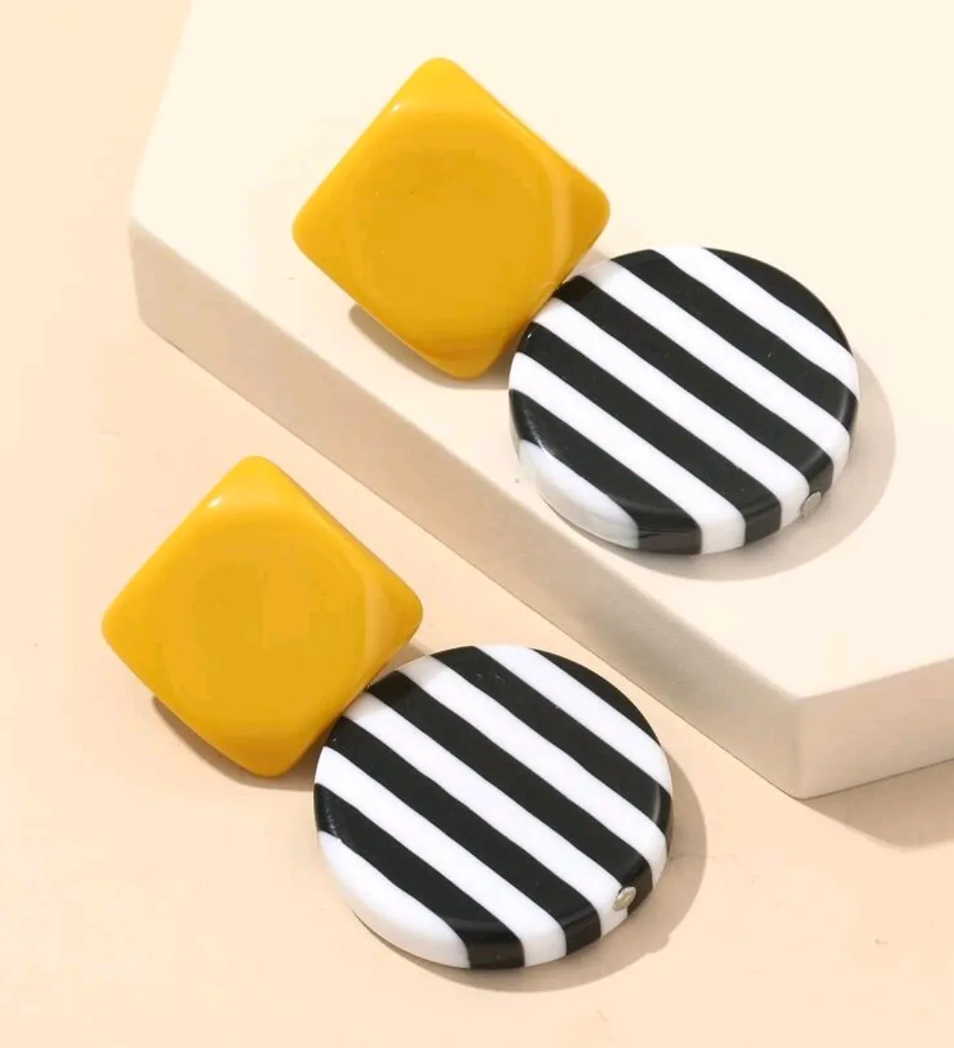 Diva Striped Earrings