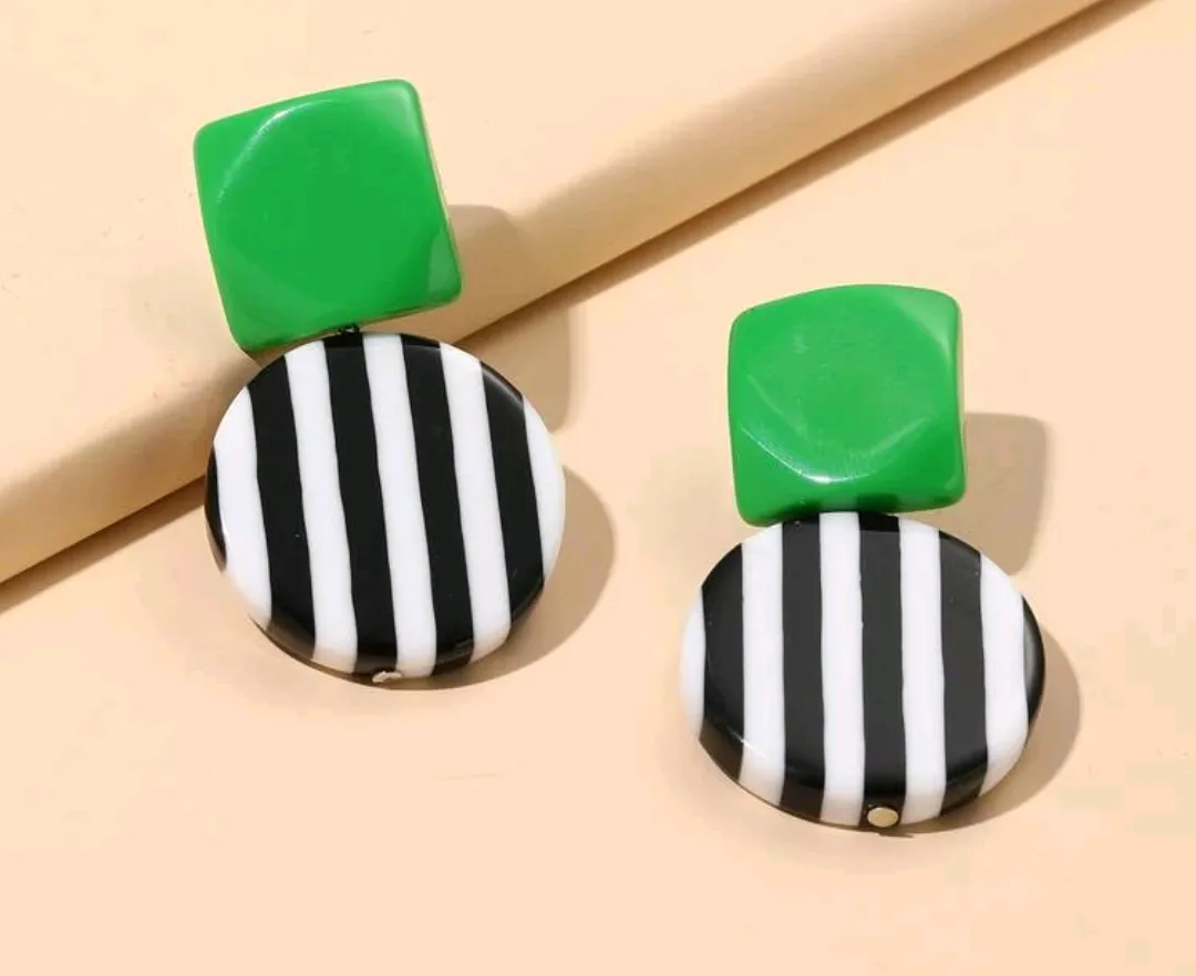 Diva Striped Earrings