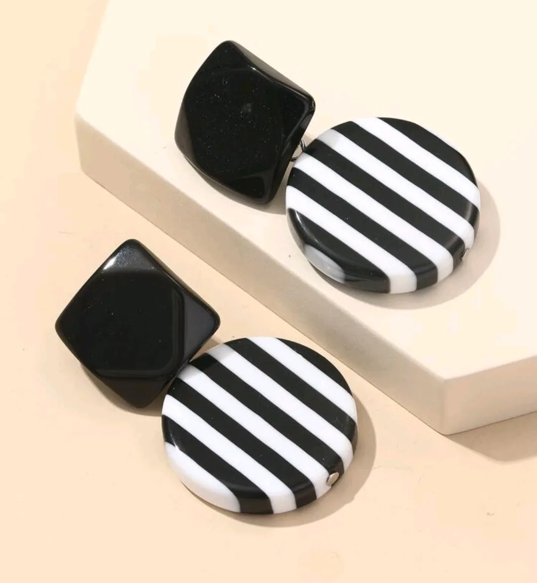 Diva Striped Earrings