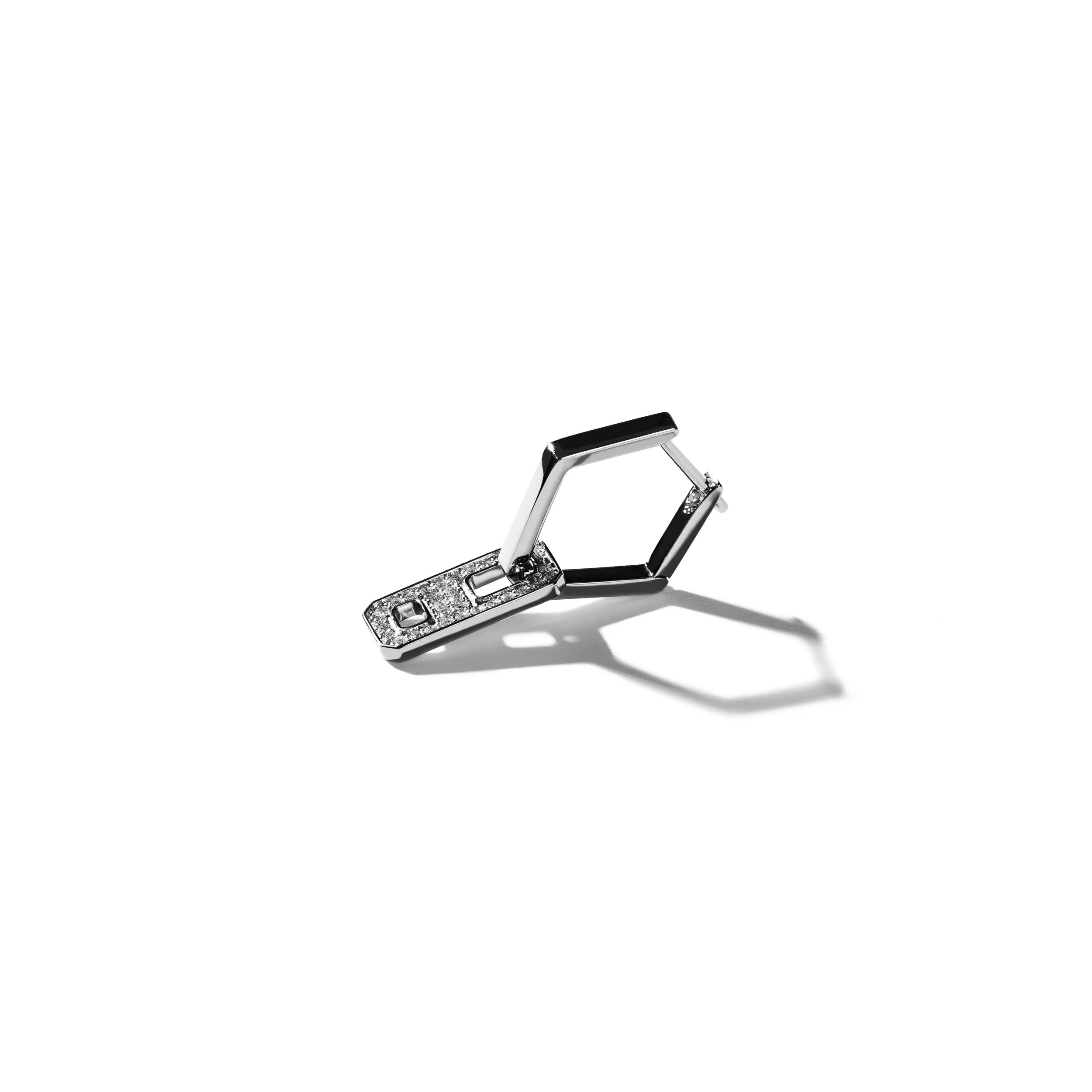 DNA Mini Pave Diamond Single Earring