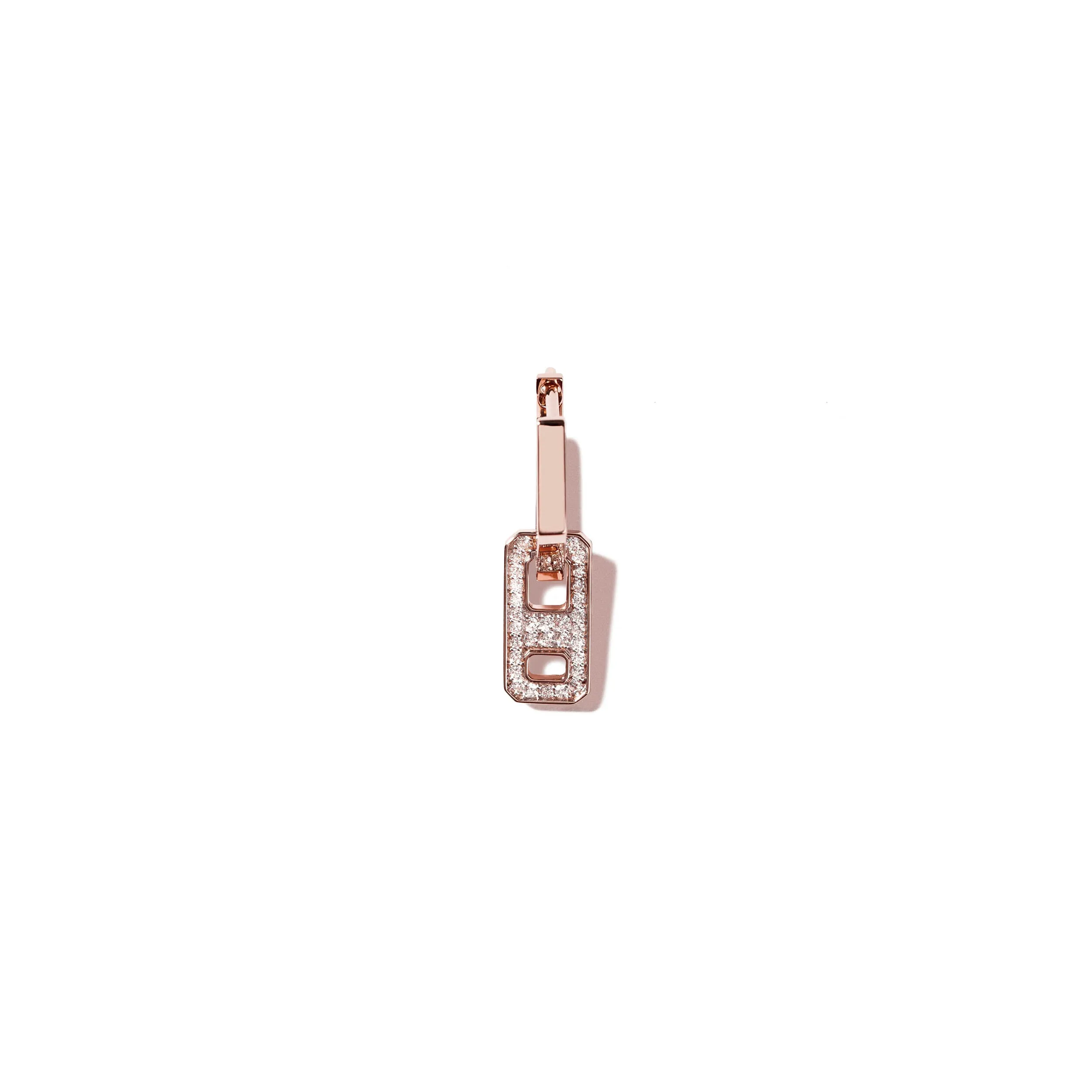 DNA Mini Pave Diamond Single Earring