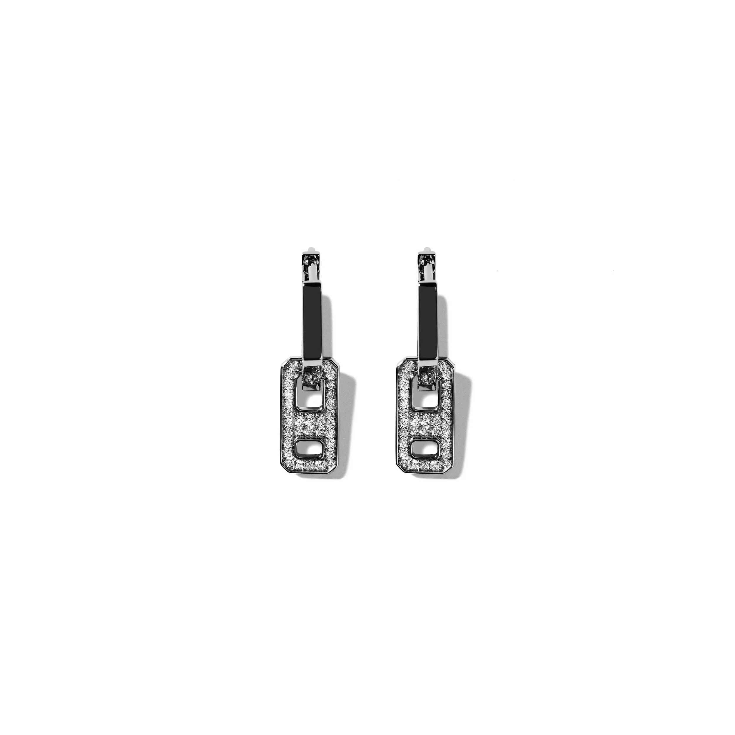 DNA Mini Pave Diamond Single Earring