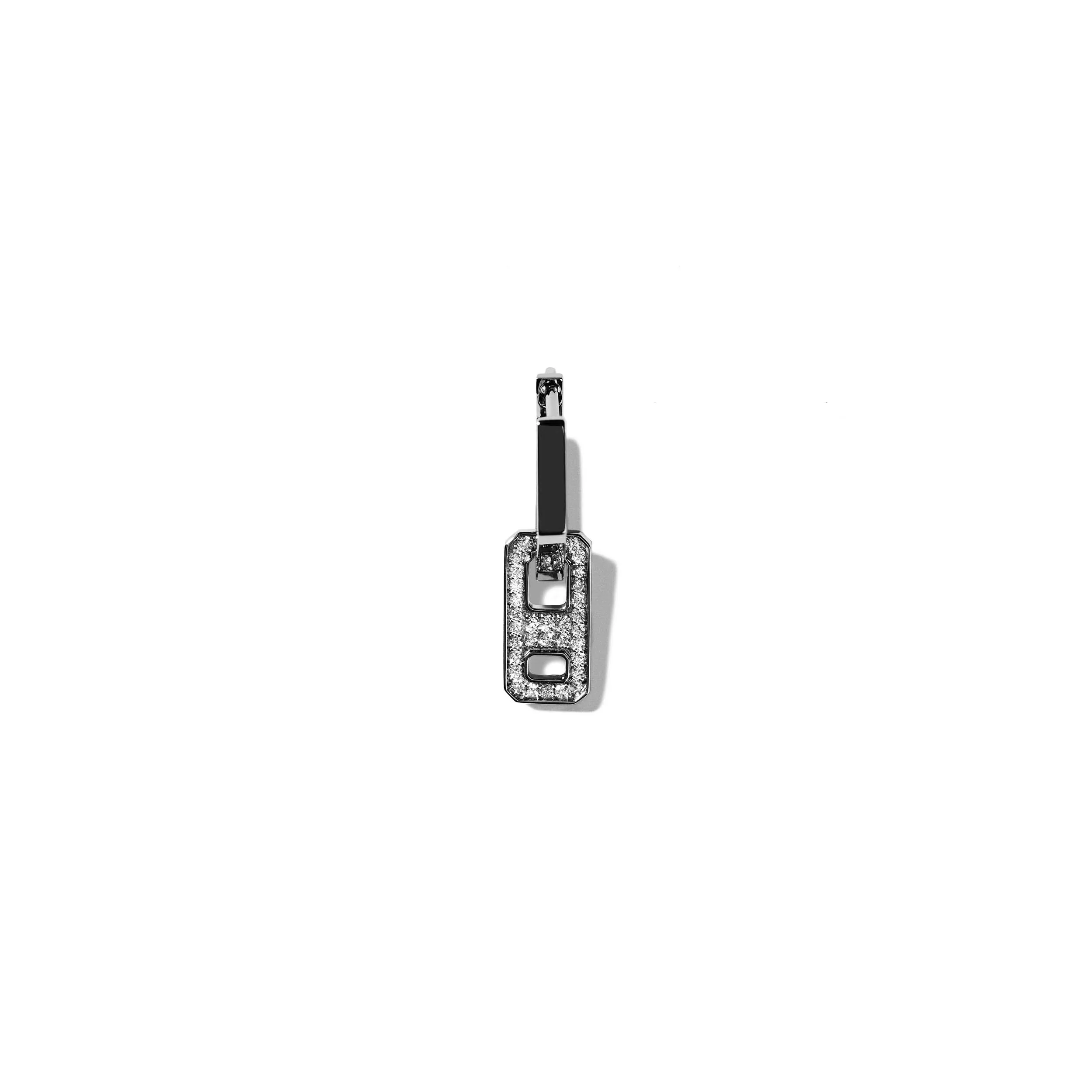 DNA Mini Pave Diamond Single Earring