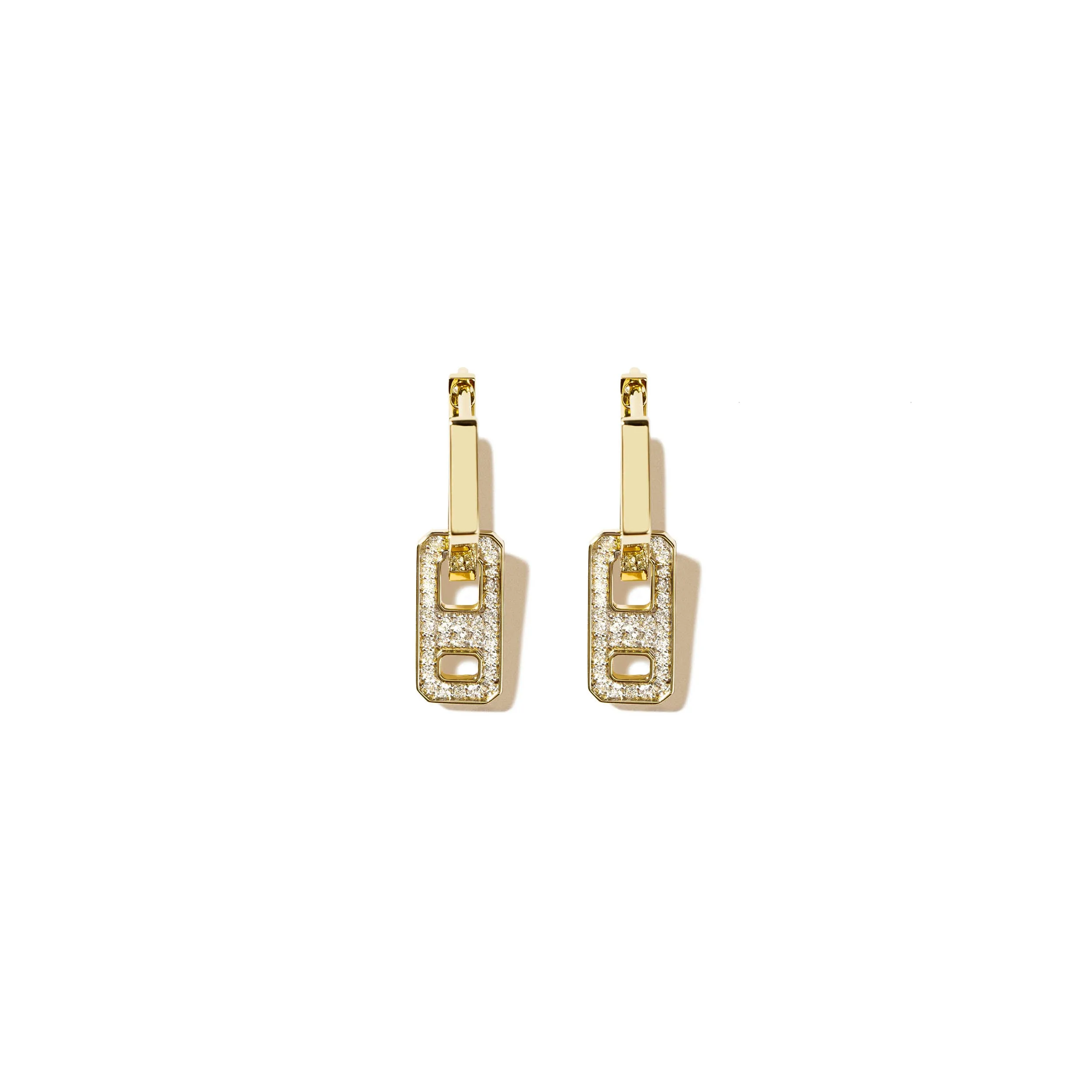 DNA Mini Pave Diamond Single Earring