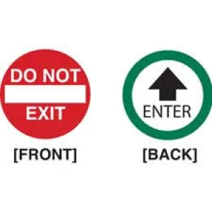Do Not Exit and Enter Door Window Sign/ Buy Online