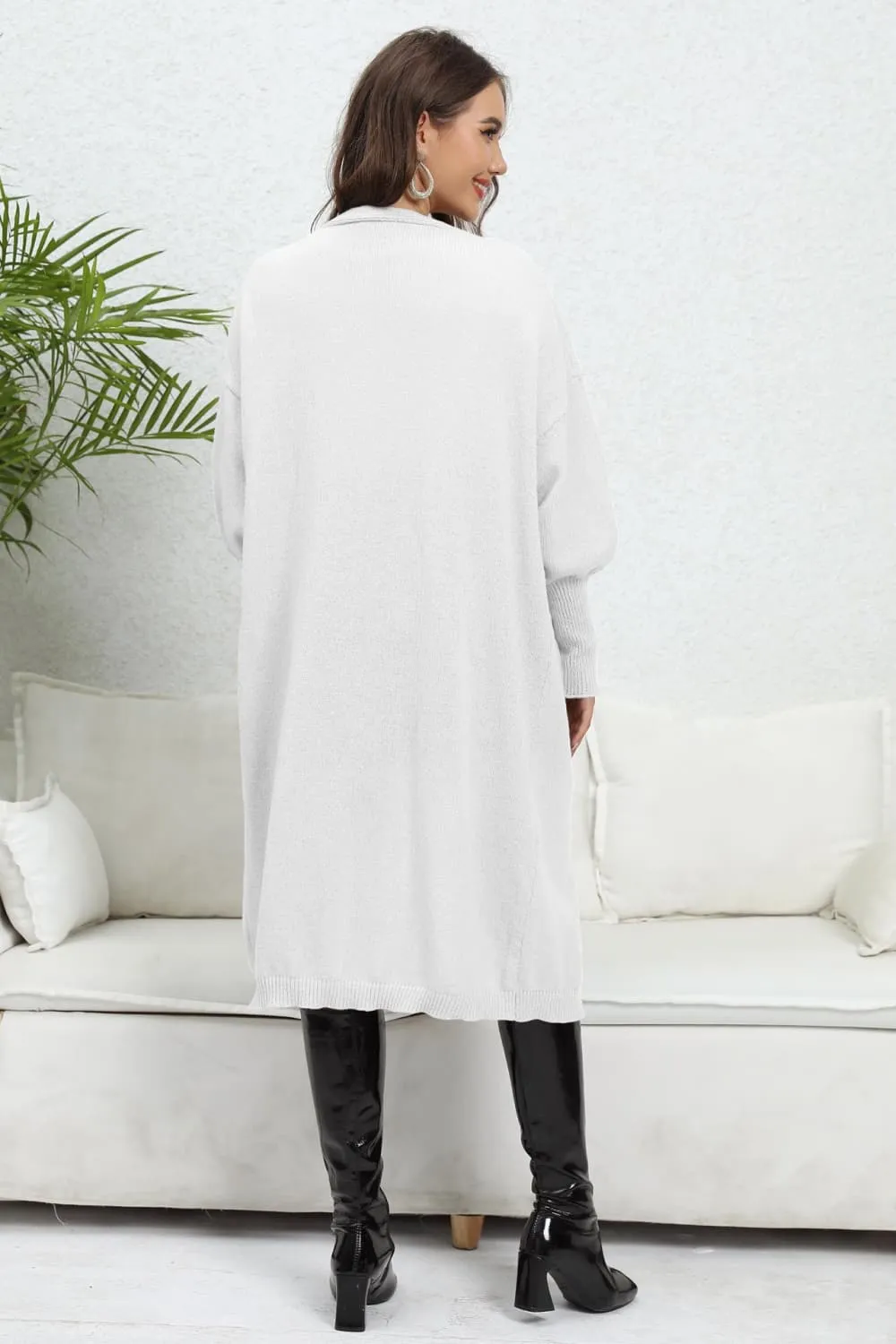 Dorthy Open Front Dropped Shoulder Cardigan