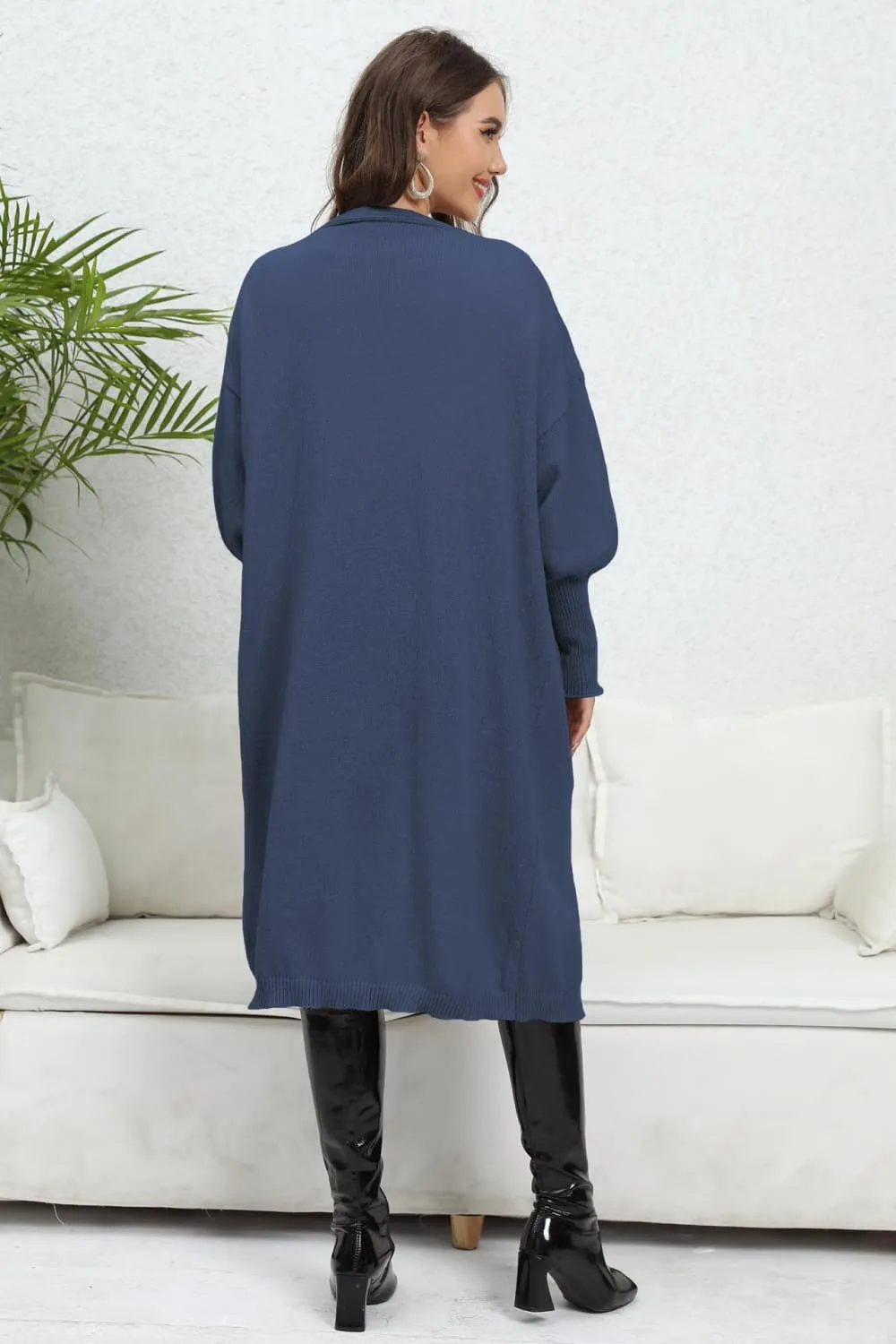 Dorthy Open Front Dropped Shoulder Cardigan
