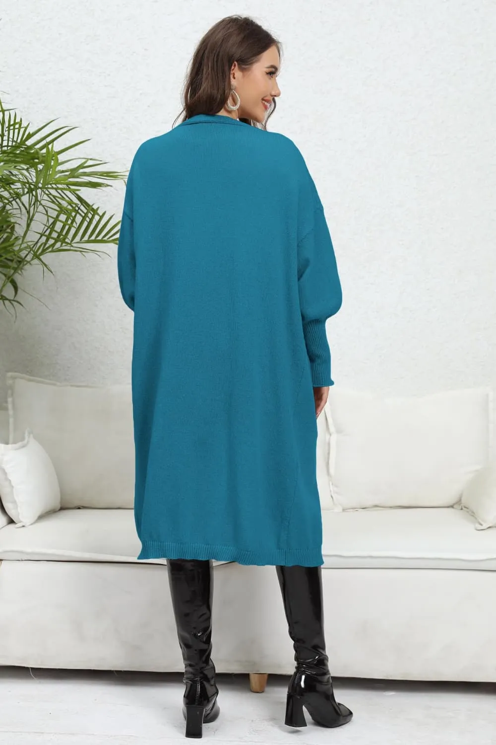 Dorthy Open Front Dropped Shoulder Cardigan