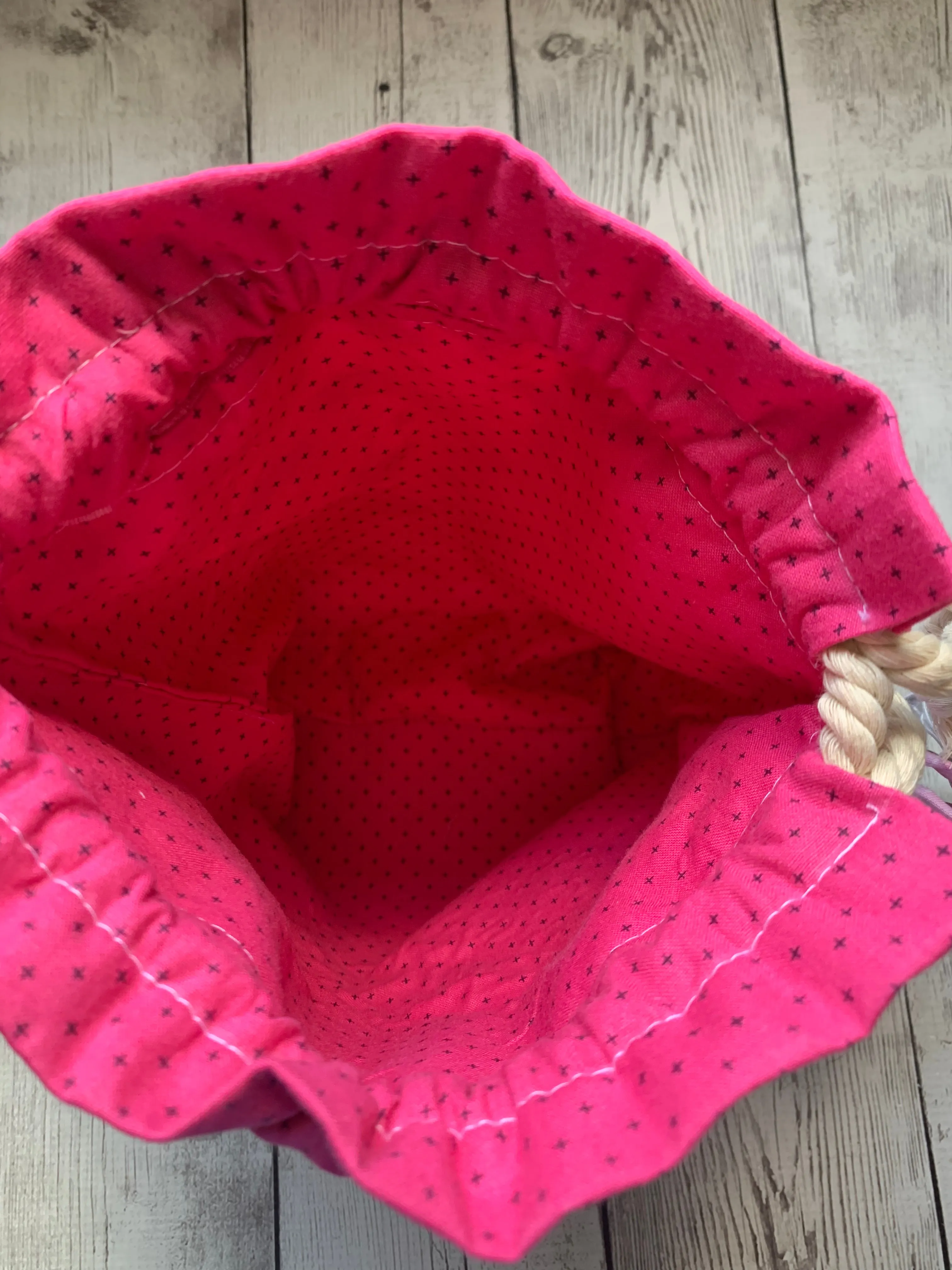 Drawstring Project Bag by Rose  (OOPSIE) - PRINCESS CROWN