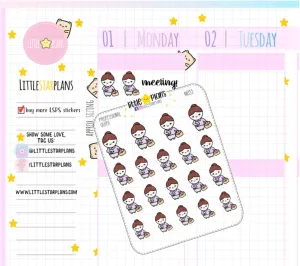 Dressed Up Professional Outfit | Hand Drawn Work Planner Stickers | Fits in Erin Condren LifePlannerTM | Mimi