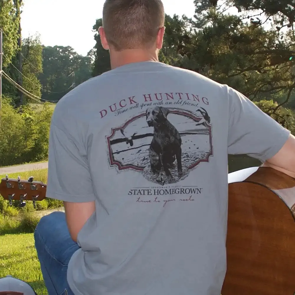 Duck Hunting Lab Pocket Tee - Comfort Color