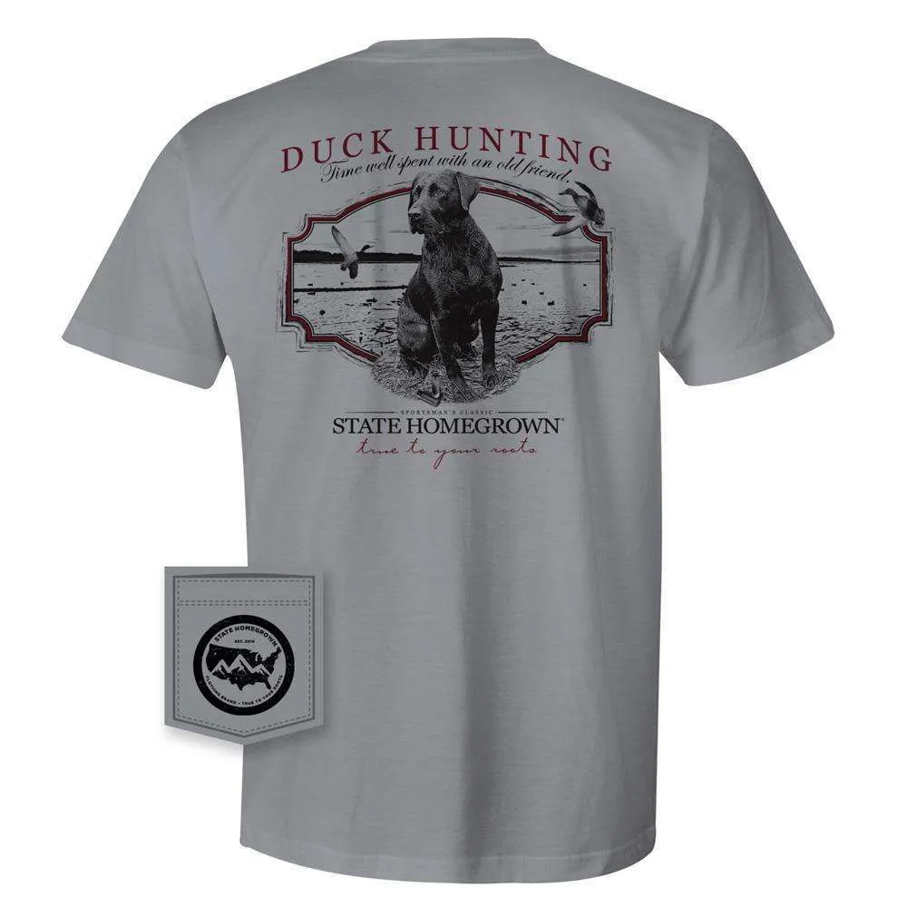 Duck Hunting Lab Pocket Tee - Comfort Color