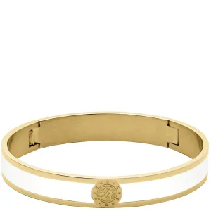 Dyrberg Kern Pennika Gold Bangle - White