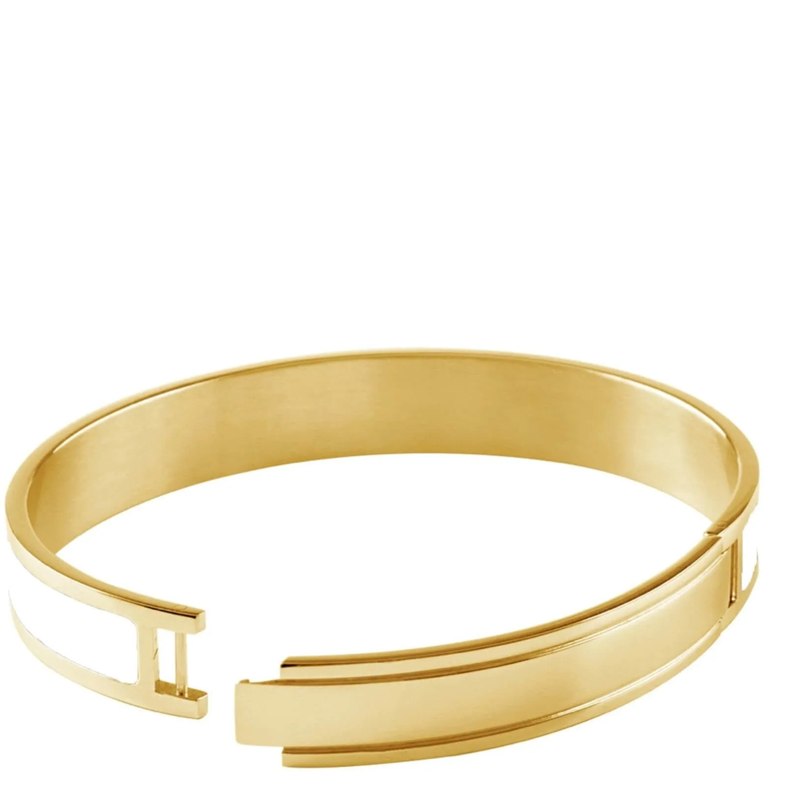 Dyrberg Kern Pennika Gold Bangle - White
