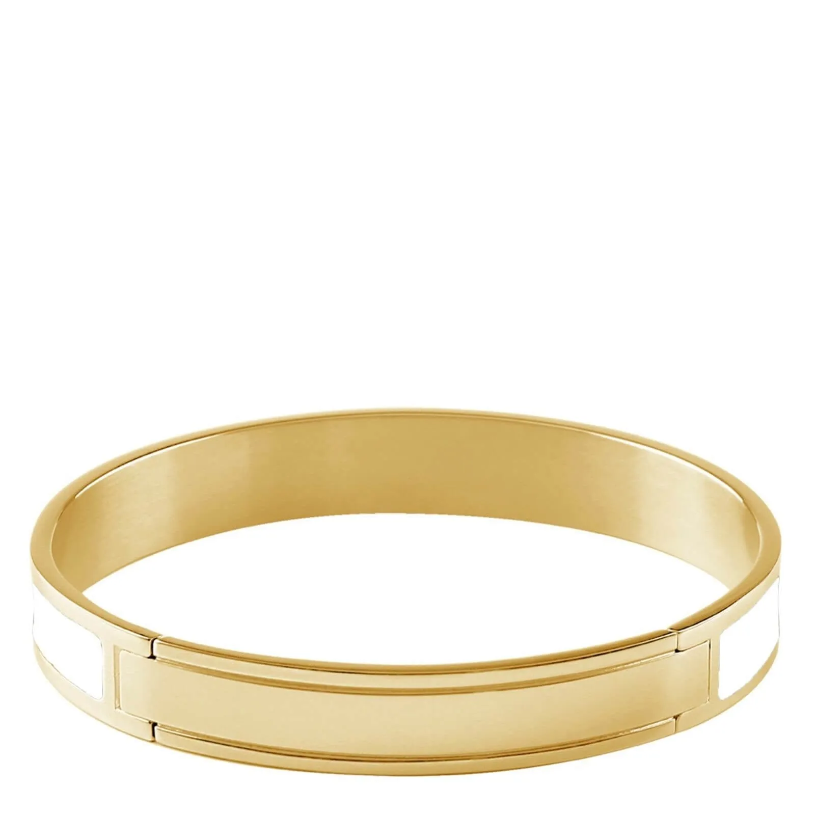 Dyrberg Kern Pennika Gold Bangle - White