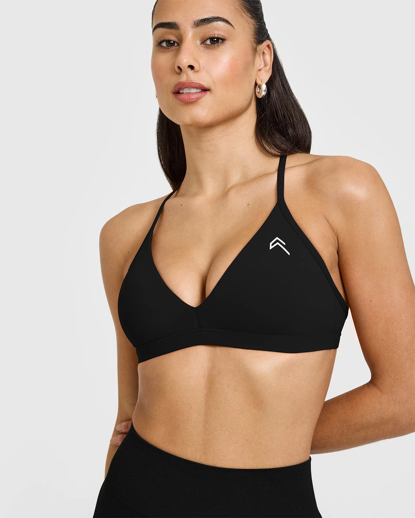 EasyLift™ Ultra Minimal V Neck Bralette | Black
