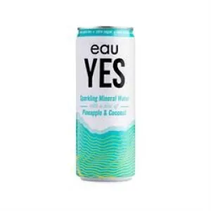 eauYES Sparkling Mineral Water | eauYES Pineapple & Coconut Sparkling Mineral Water 330ml | 330ml