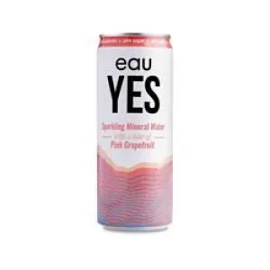 eauYES Sparkling Mineral Water | eauYES Pink Grapefruit Sparkling Mineral Water 330ml | 330ml