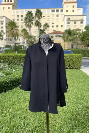 Emmelle Luxurious Crepe Tunic in Black