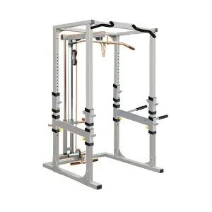 End of Line Clearance | Impulse Light Commercial Power Rack with Lat pulldown