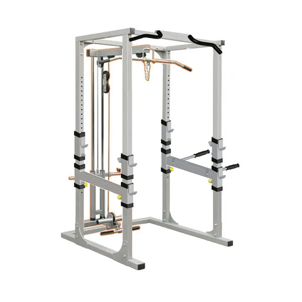 End of Line Clearance | Impulse Light Commercial Power Rack with Lat pulldown