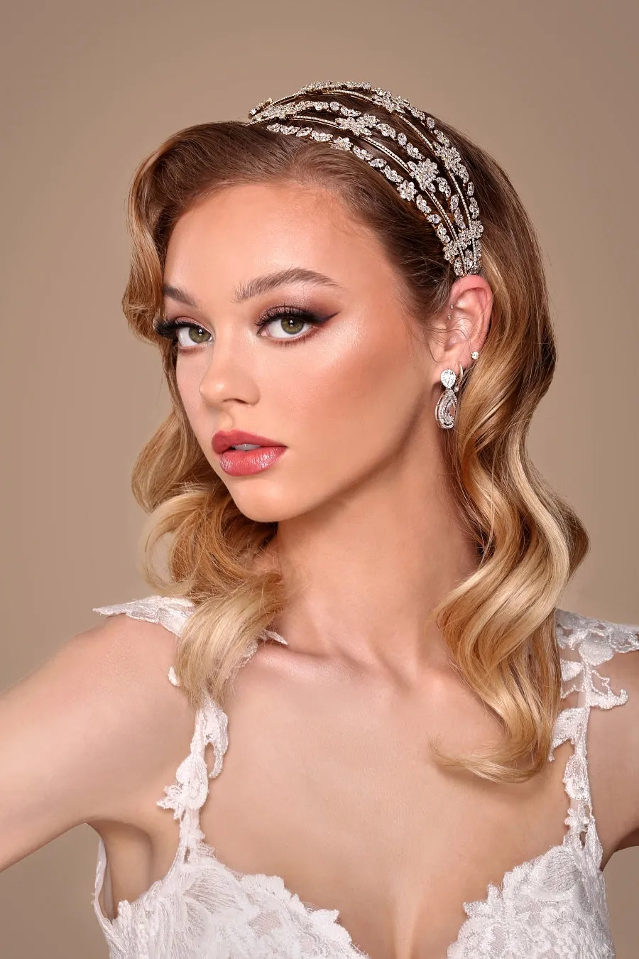 ESTELLE Luxurious Swarovski Bridal Headpiece