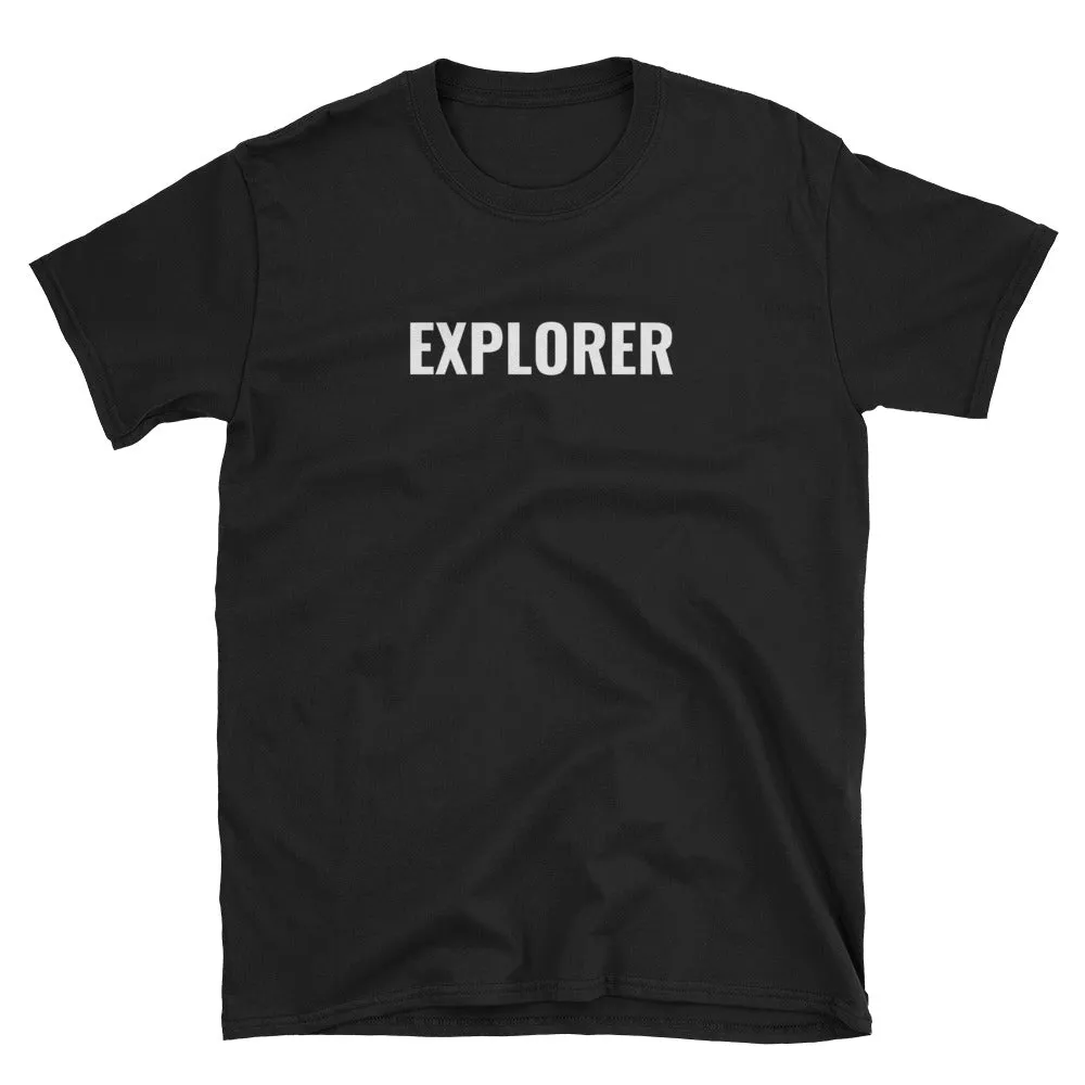 Explorer T Shirt Black Explorer Girl T shirt Short-Sleeve Unisex T-Shirt for Women