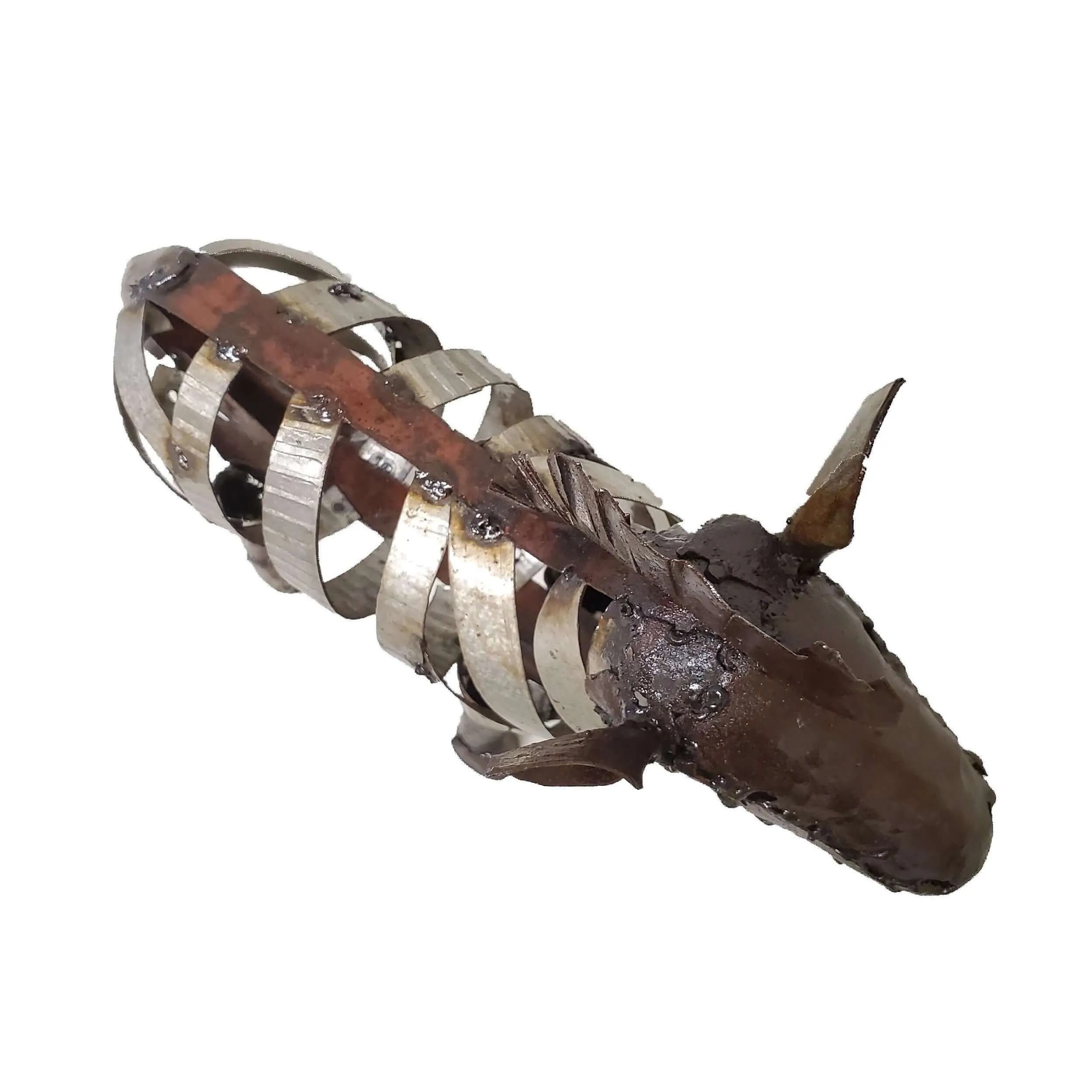 Fair Trade Recycled Metal Ribbon Zebra Sculpture Handcrafted in Zimbabwe, Africa