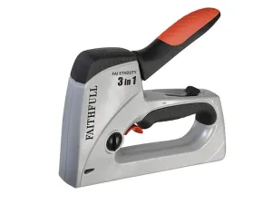Faithfull Heavy-Duty Triggershot 3-In-1 Tacker/Nailer