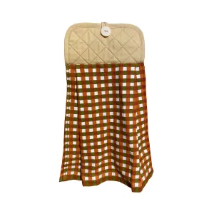 Fall Orange and Green Plaid