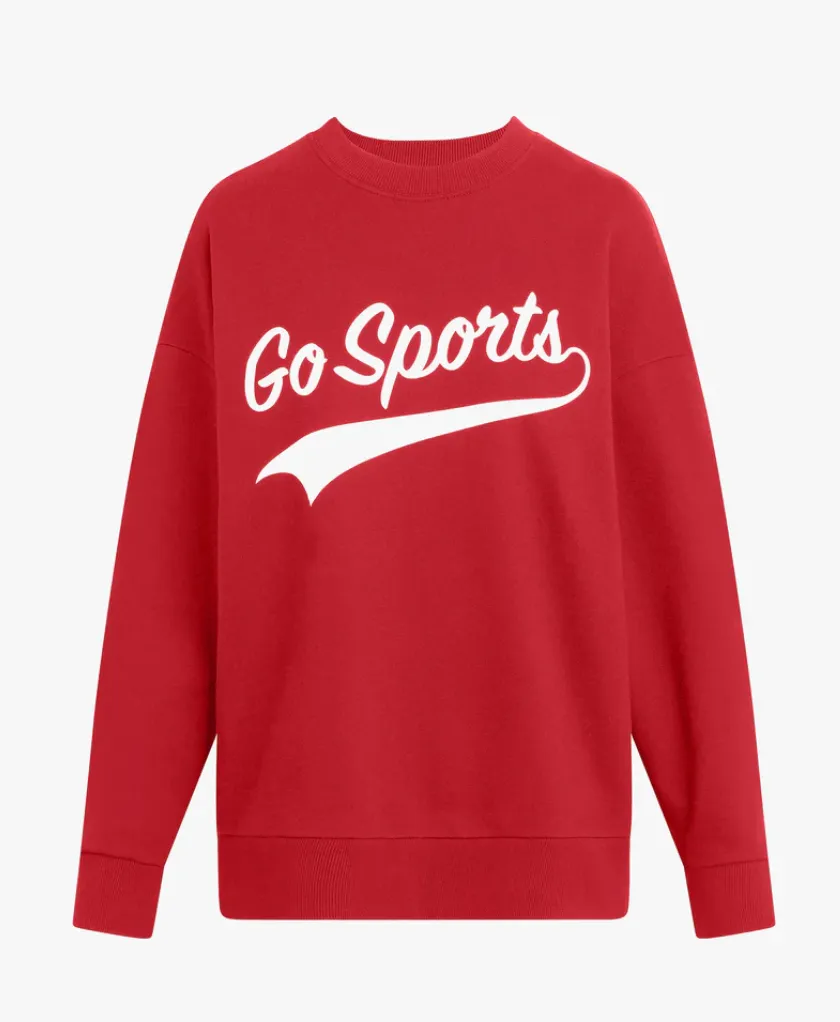 Favorite Daughter - Go Sports Sweatshirt - Red/White