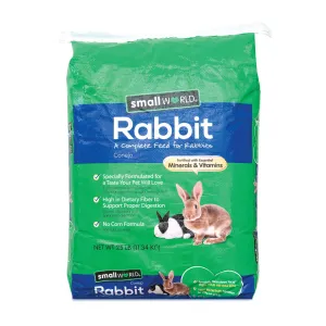 Feed Complete Rabbit Food Lbs 25 Pig Guinea Hamster Pellets World Small