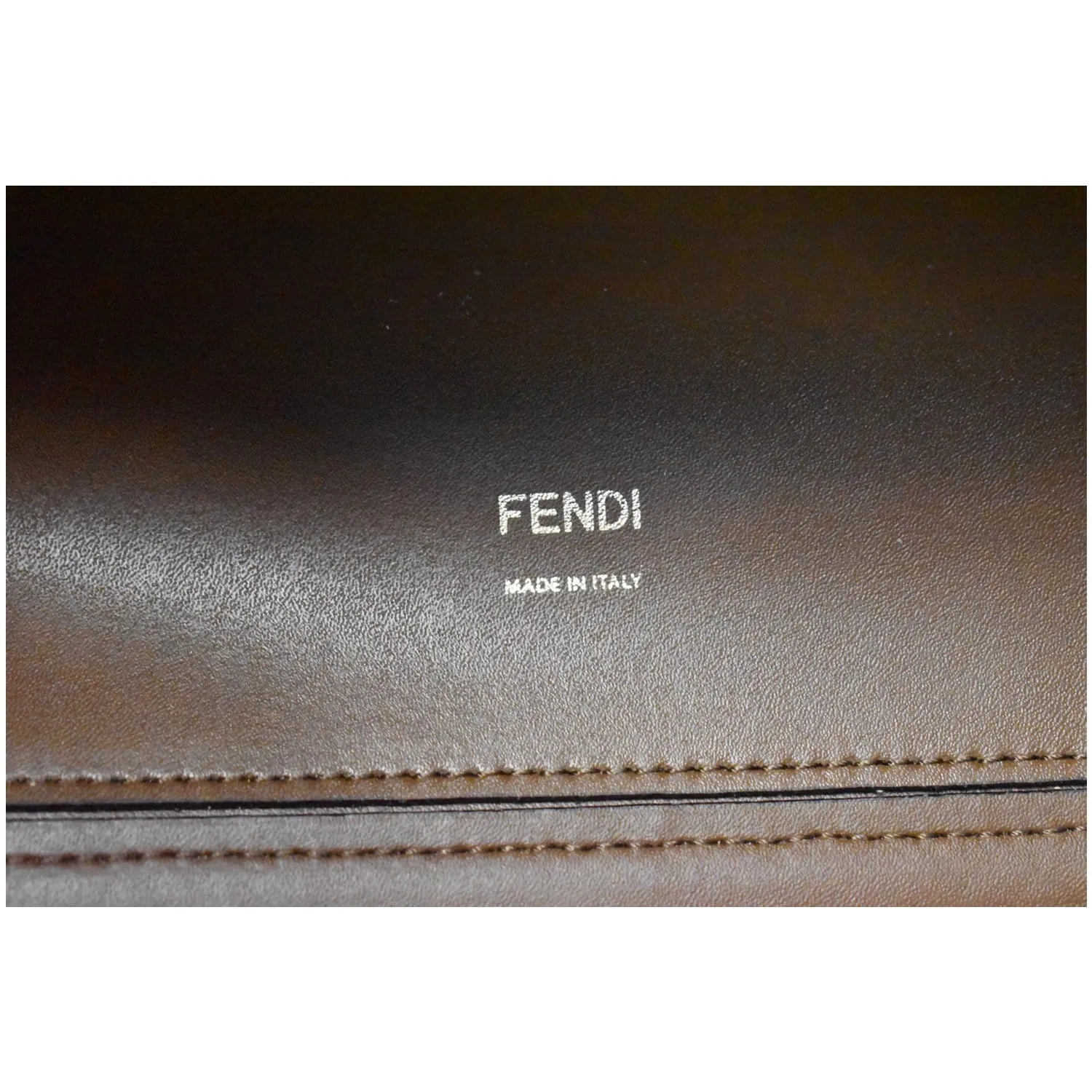 FENDI Runaway Large Perforated Leather Shopper Tote Bag Beige