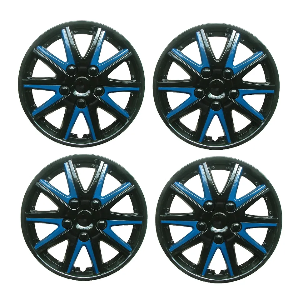 Fiat Doblo Black Blue Wheel Trims Covers (2001-2016)