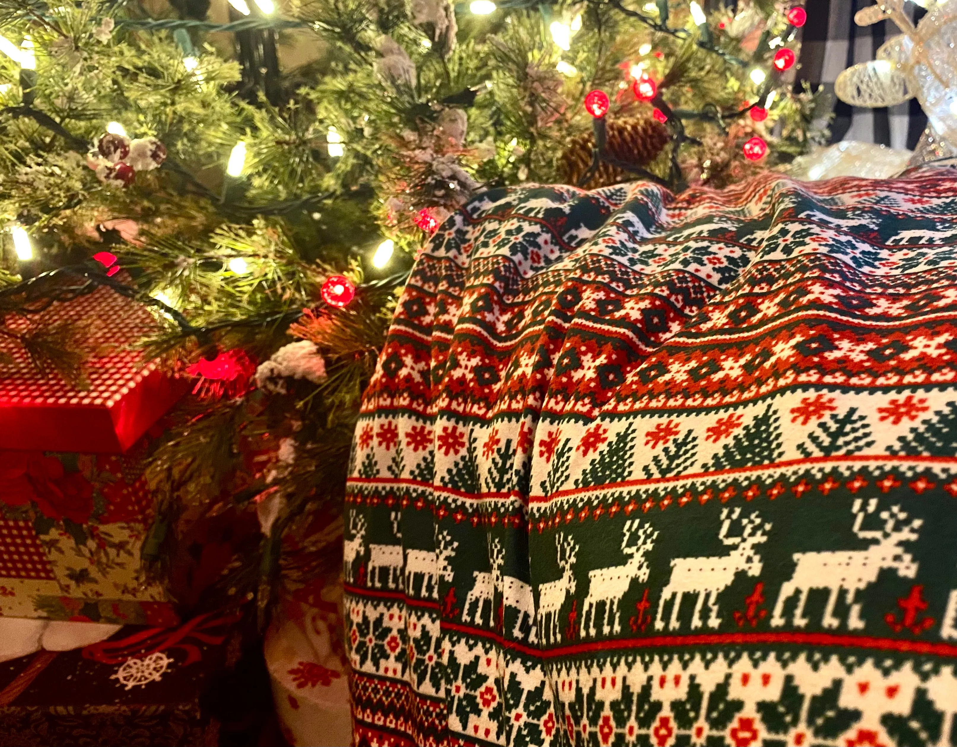 Fireside Fair Isle Blanket