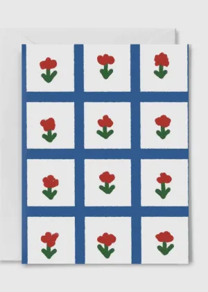 Floral Gingham Everyday Card