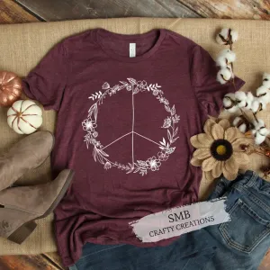 Floral Peace Sign