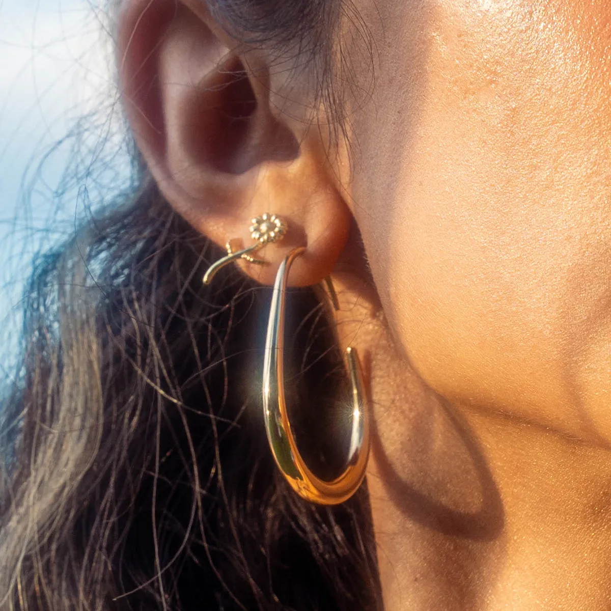 Fluid Hoop Earrings