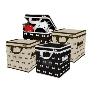 Foldable Pet Toy Box (set of 4)