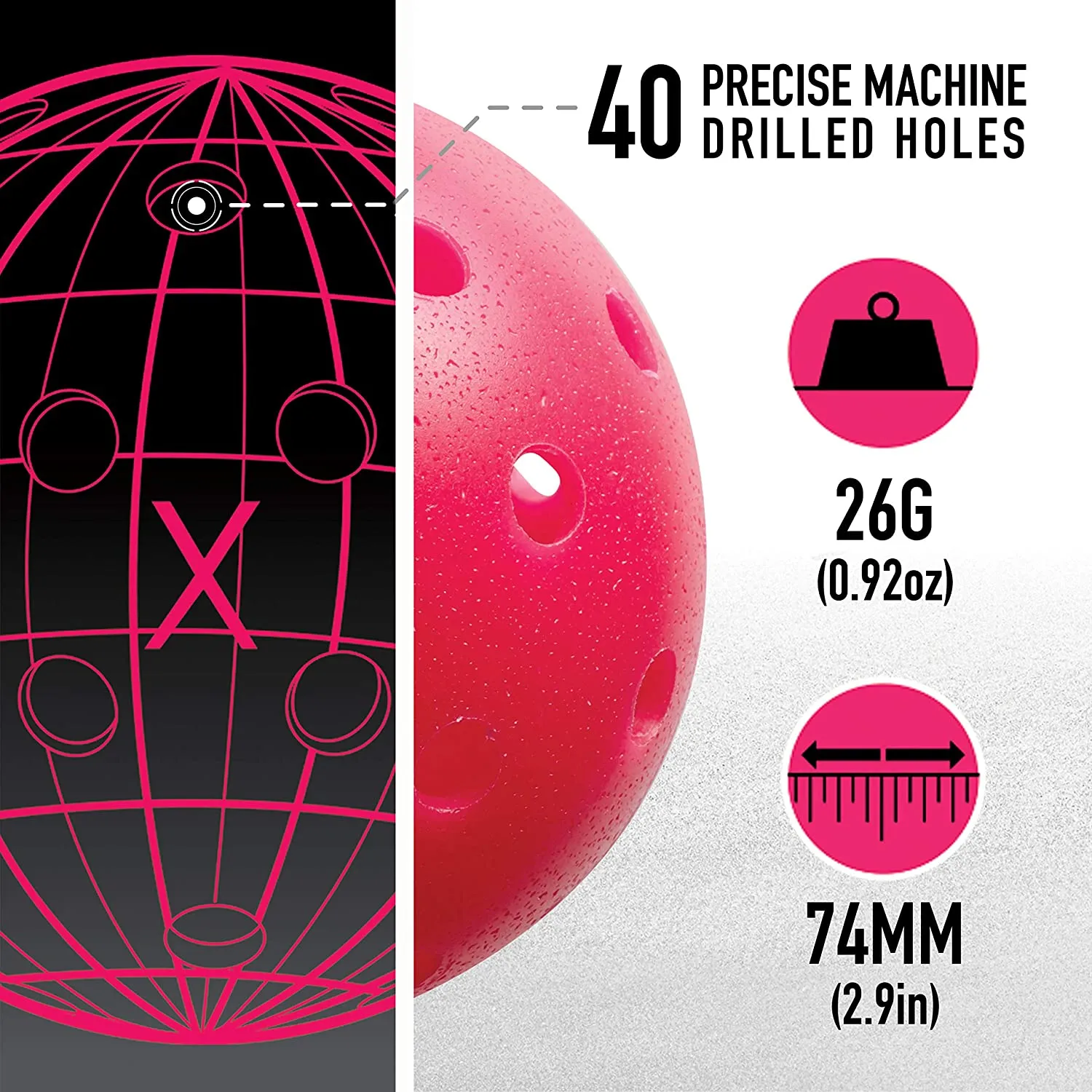 Franklin X-40 Outdoor Pickleball Balls