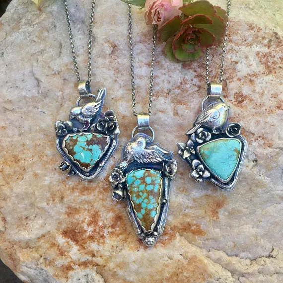 Free bird II and succulent Necklace